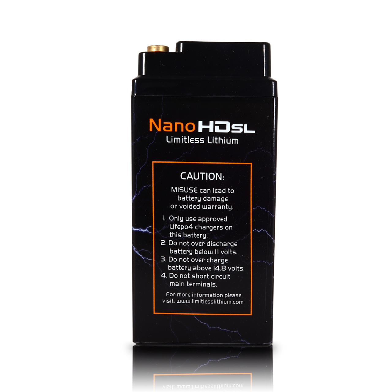 LIMITLESS LITHIUM Nano -HD SL 12AH Motorcycle / Power sports Battery (BCI 20 Case)