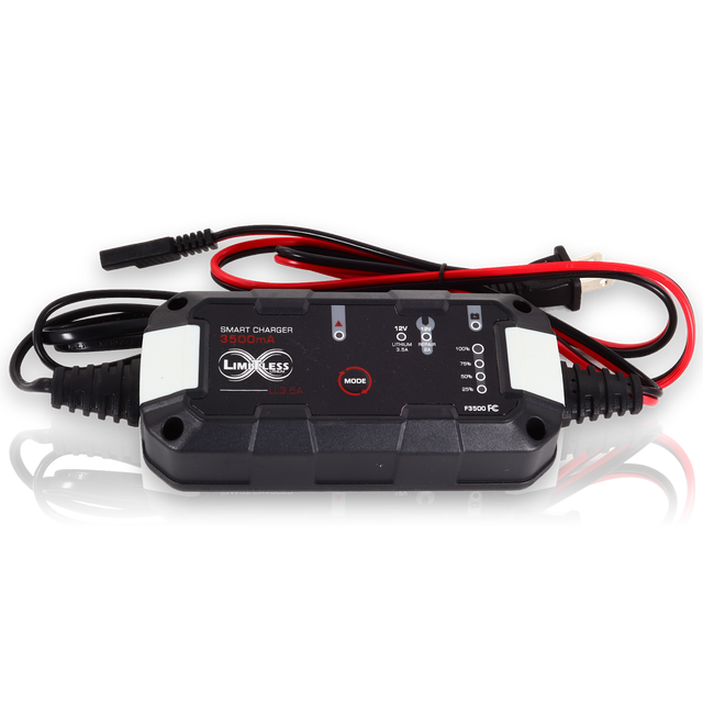 LIMITLESS LITHIUM Nano - UTV / Power sports Battery With 3.5A Battery Maintainer