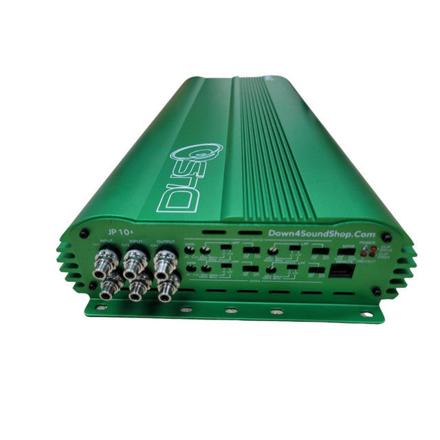 DOWN4SOUND JP 10.4 GREEN | 6000W RMS - 4 CHANNEL AMPLIFIER