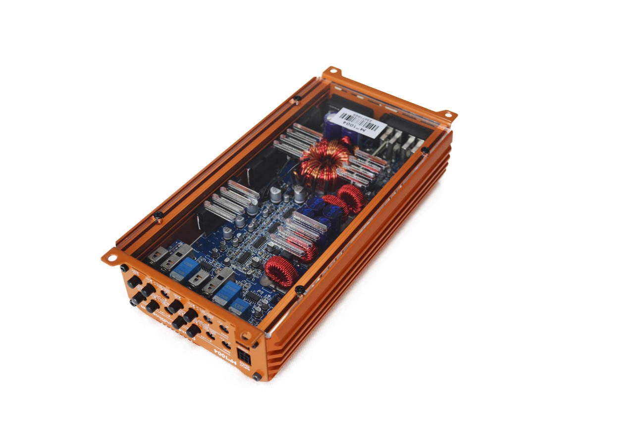 DOWN4SOUND MM1004 (MINI MAXX) - ORANGE | 700W RMS MINI 4 CH CAR AUDIO AMPLIFIER